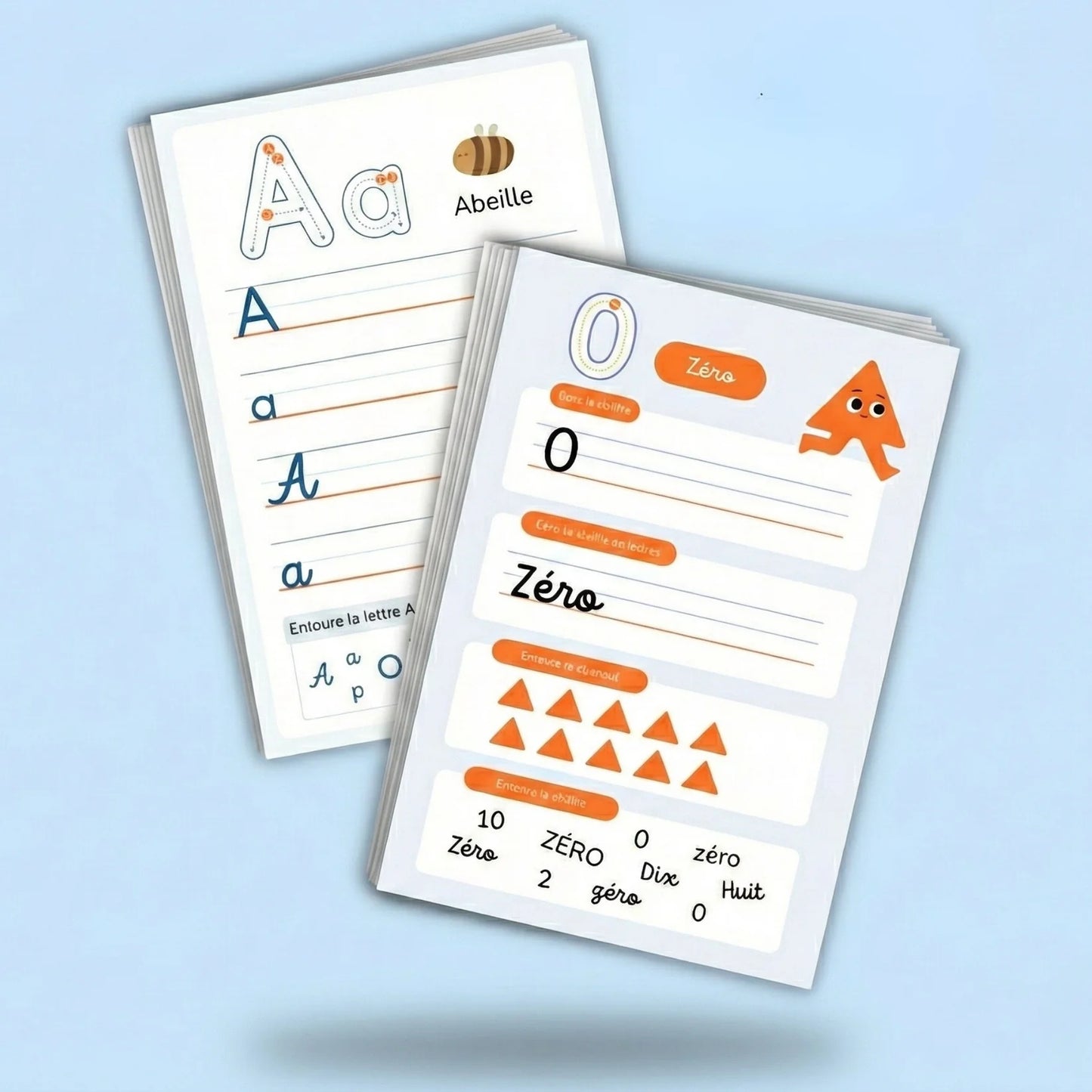 Pack éducatif : 37 Fiches Alphabet & Chiffres (format pdf)