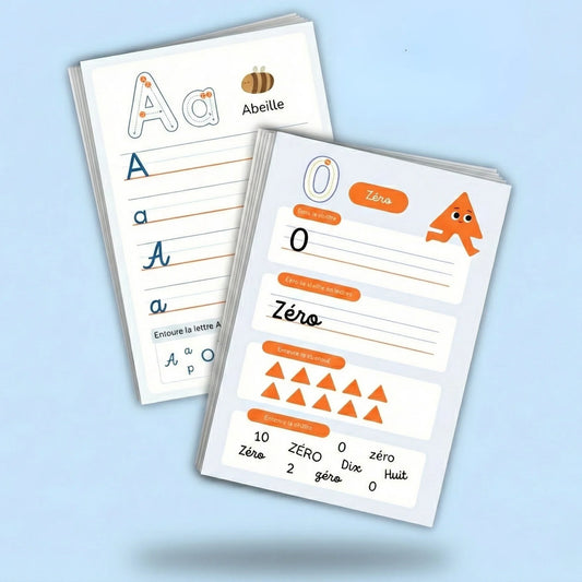 Pack éducatif : 37 Fiches Alphabet & Chiffres (format pdf)